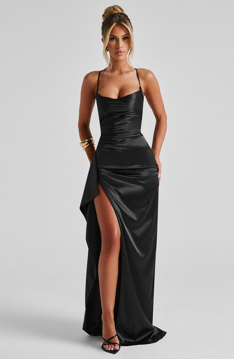 Helen Maxi Dress - Black Dress XS Babyboo Fashion Premium Exclusive Design