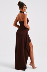 Isadora Maxi Dress - Chocolate Dress Babyboo Fashion Premium Exclusive Design