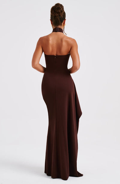 Shop Formal Dress - Isadora Maxi Dress - Chocolate secondary image
