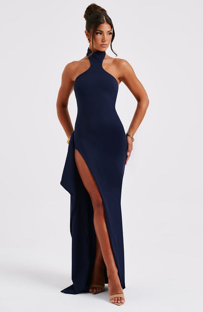 Shop Formal Dress - Isadora Maxi Dress - Navy fifth image