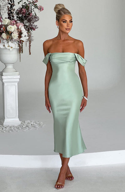 Jennifer Midi Dress - Mint Dress Babyboo Fashion Premium Exclusive Design