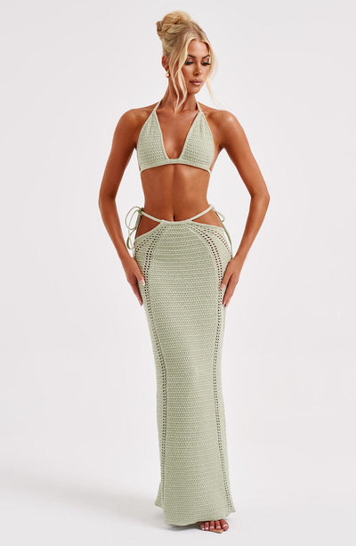 Jia Maxi Skirt - Green Skirt Babyboo Fashion Premium Exclusive Design