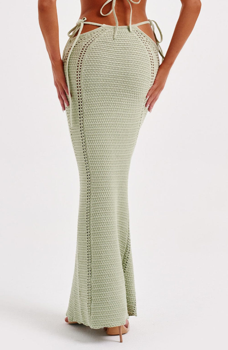 Baby green maxi on sale skirt