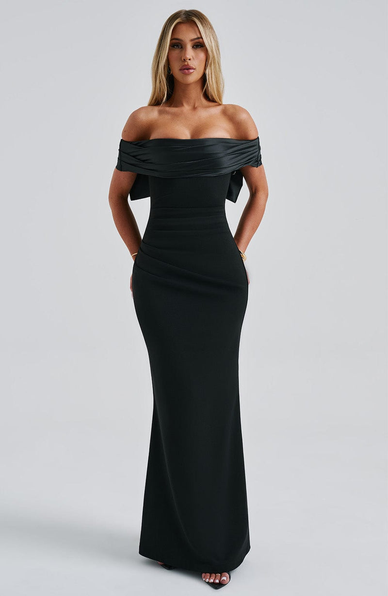 Joanna Maxi Dress - Black Dress Babyboo Fashion Premium Exclusive Design