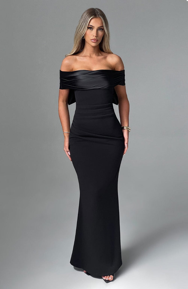 Joanna Maxi Dress - Black Dress Babyboo Fashion Premium Exclusive Design