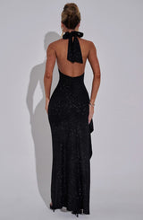 Joelle Maxi Dress - Black Sparkle Dress Babyboo Fashion Premium Exclusive Design