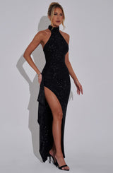 Joelle Maxi Dress - Black Sparkle Dress Babyboo Fashion Premium Exclusive Design