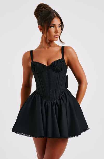 Ria Mini Dress - Black – BABYBOO