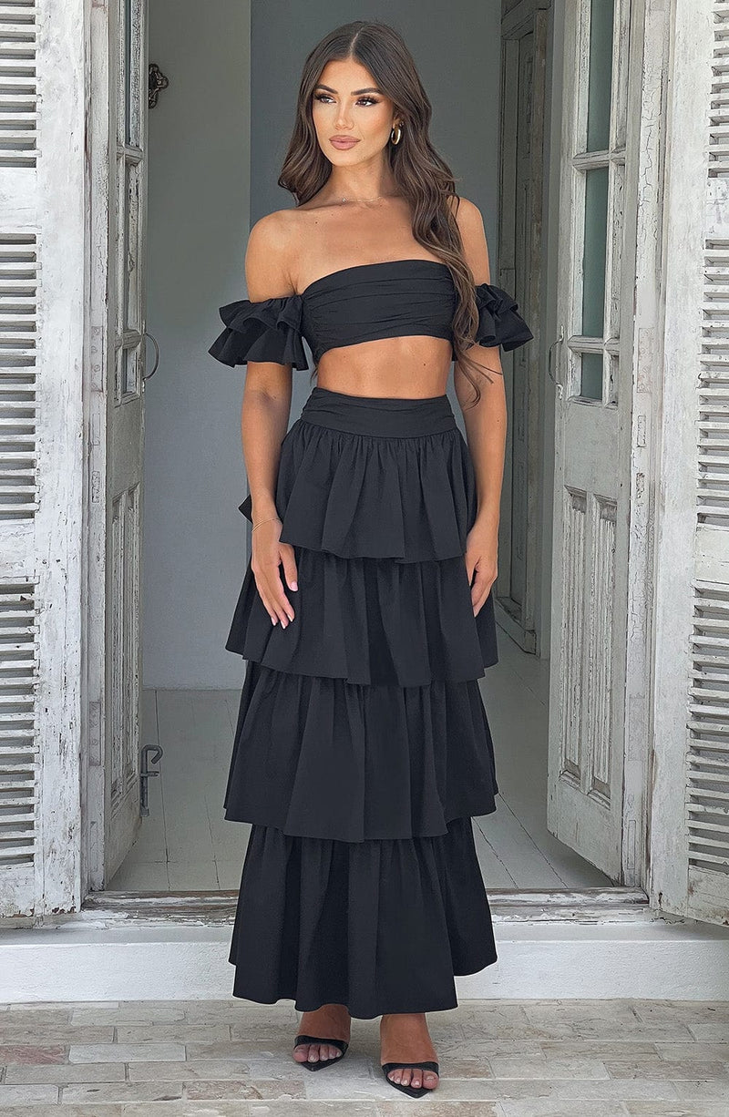 Joy Maxi Skirt Black BABYBOO