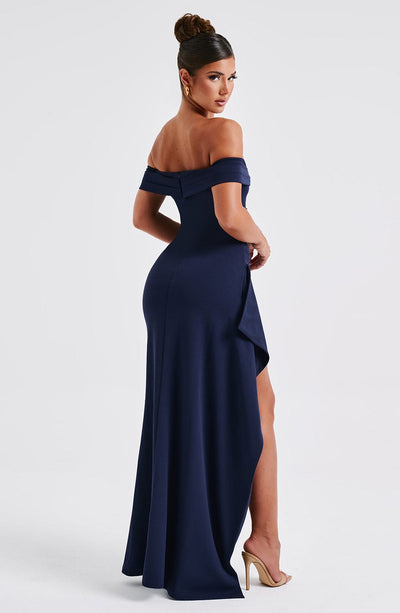 Shop Formal Dress - Joyce Maxi Dress - Navy fourth image