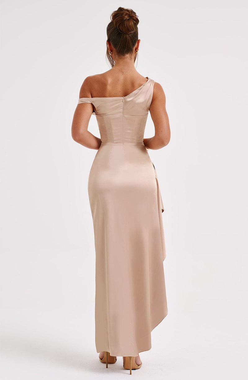 Juliene Maxi Dress - Champagne Dress Babyboo Fashion Premium Exclusive Design