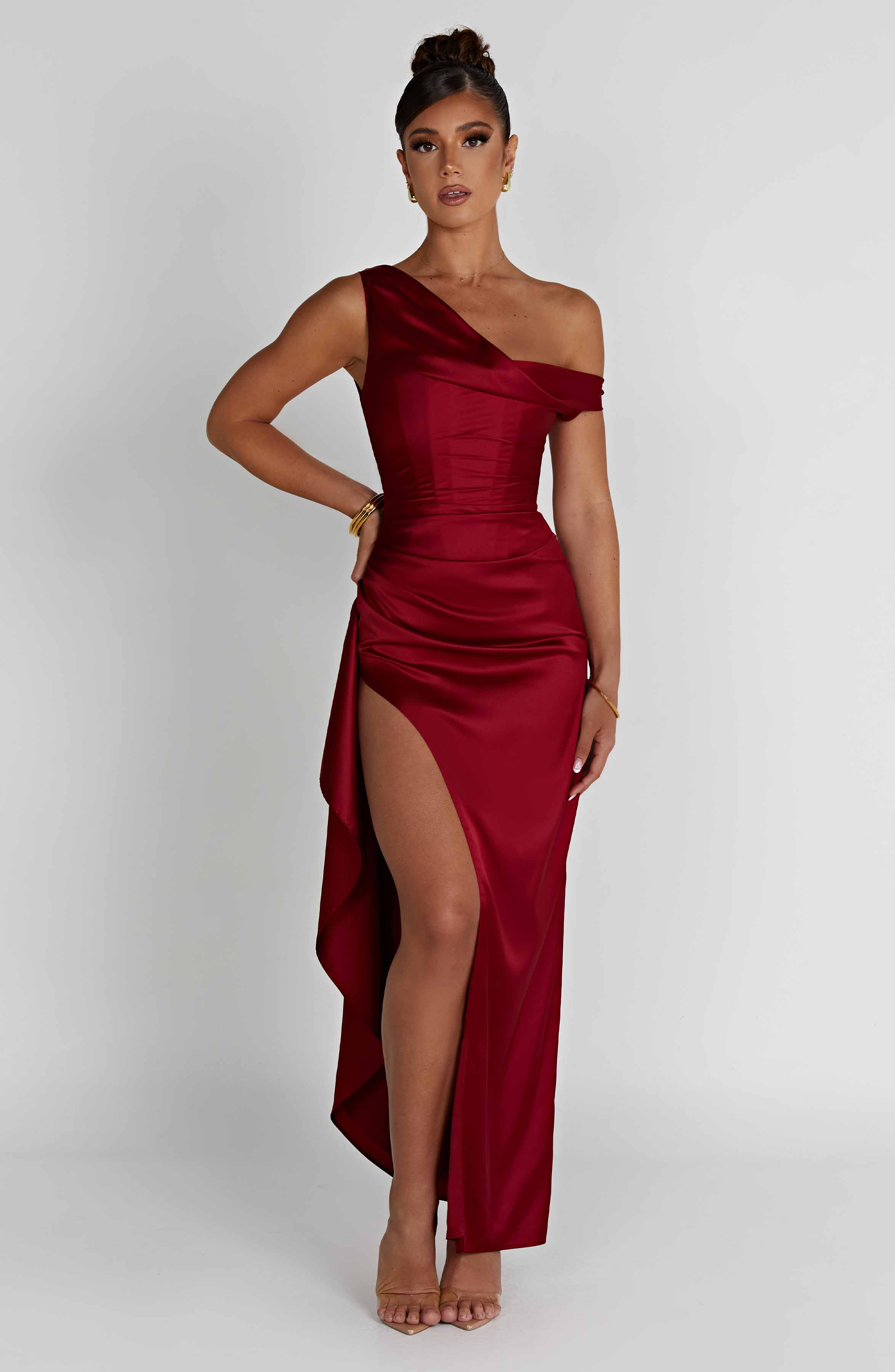 Juliene Maxi Dress - Wine – BABYBOO