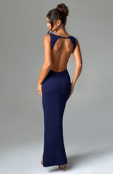 Kassandra Maxi Dress - Navy Dress Babyboo Fashion Premium Exclusive Design