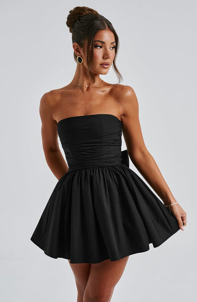 Collective Dress - Katrina Mini Dress - Black sixth image