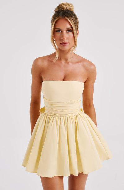 Katrina Mini Dress - Lemon Dress Babyboo Fashion Premium Exclusive Design