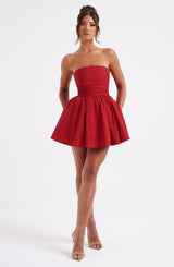 Katrina Mini Dress - Red Dress Babyboo Fashion Premium Exclusive Design