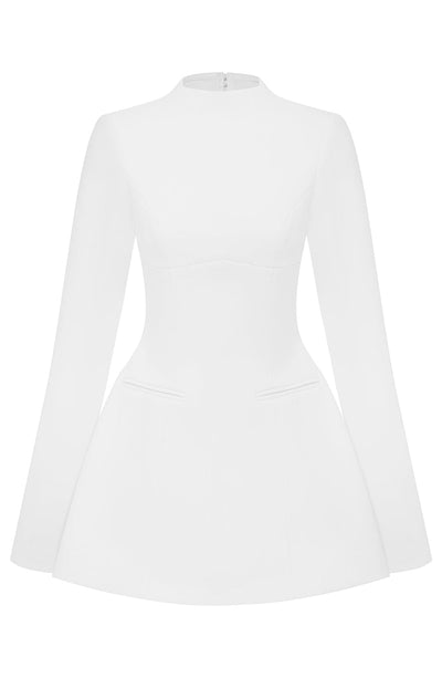 Kelly Mini Dress - Ivory Dress Babyboo Fashion Premium Exclusive Design