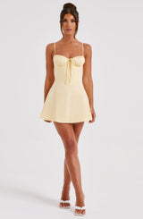 Lacey Mini Dress - Lemon Dress Babyboo Fashion Premium Exclusive Design