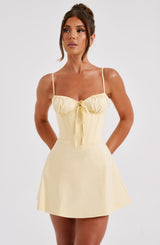 Lacey Mini Dress - Lemon Dress Babyboo Fashion Premium Exclusive Design