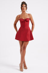 Lacey Mini Dress - Red Dress Babyboo Fashion Premium Exclusive Design