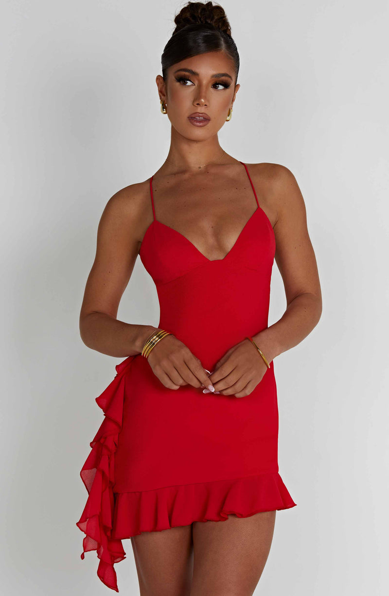 Larosa Mini Dress - Red – BABYBOO