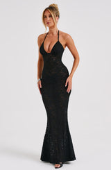 Leilina Maxi Dress -  Black Dress Babyboo Fashion Premium Exclusive Design