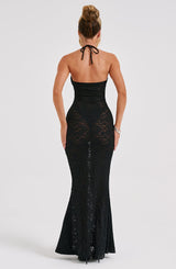 Leilina Maxi Dress -  Black Dress Babyboo Fashion Premium Exclusive Design