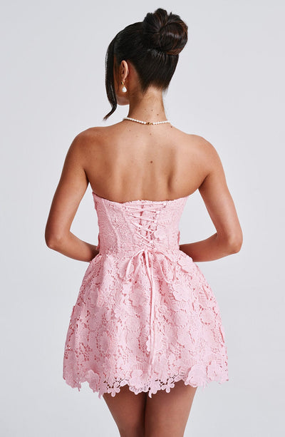 Collective Dress - Leona Mini Dress - Blush fifth image