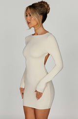 Liana Mini Dress - Cream Dress Babyboo Fashion Premium Exclusive Design