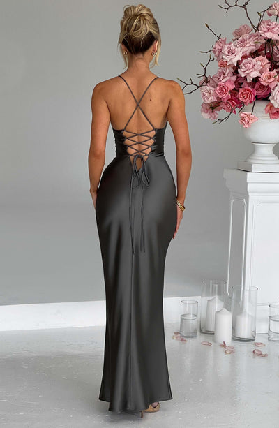 Charcoal 2025 long dress