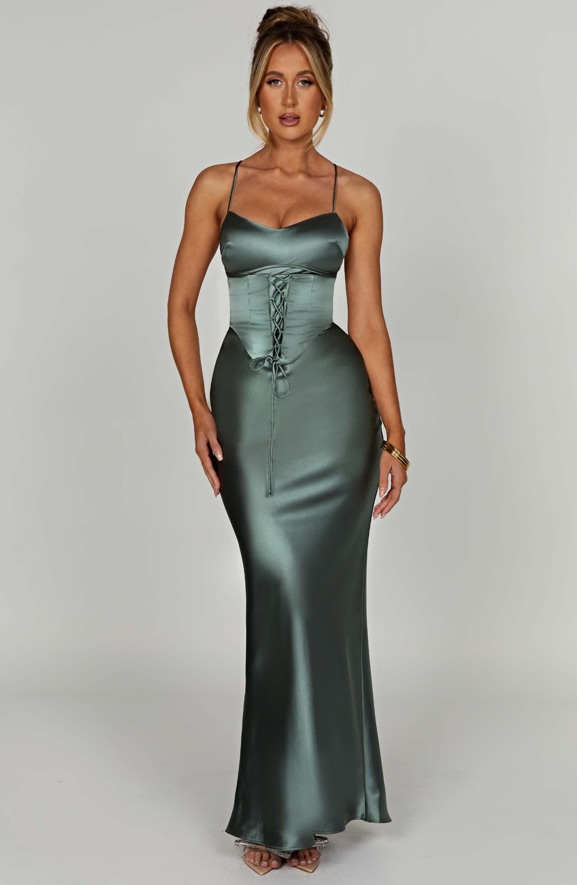 Lillia Maxi Dress - Sage – BABYBOO