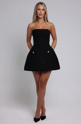 Lottie Mini Dress - Black Dress Babyboo Fashion Premium Exclusive Design