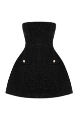 Lottie Mini Dress - Black Dress Babyboo Fashion Premium Exclusive Design