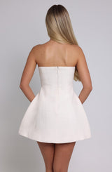 Lottie Mini Dress - Ivory Dress Babyboo Fashion Premium Exclusive Design