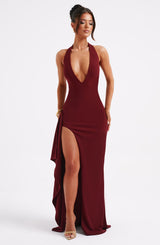 Luella Maxi Dress - Burgundy Dress Babyboo Fashion Premium Exclusive Design