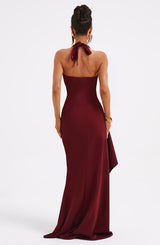 Luella Maxi Dress - Burgundy Dress Babyboo Fashion Premium Exclusive Design