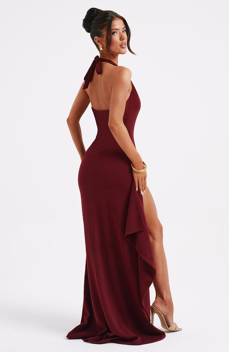 Luella Maxi Dress - Burgundy Dress Babyboo Fashion Premium Exclusive Design