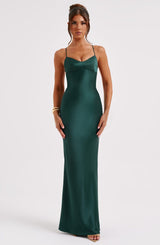 Malika Maxi Dress - Emerald Dress Babyboo Fashion Premium Exclusive Design