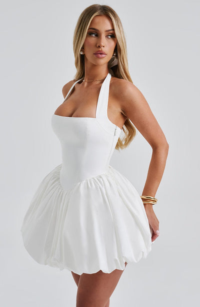 Maricia Mini Dress - Ivory Dress Babyboo Fashion Premium Exclusive Design