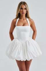 Maricia Mini Dress - Ivory Dress Babyboo Fashion Premium Exclusive Design