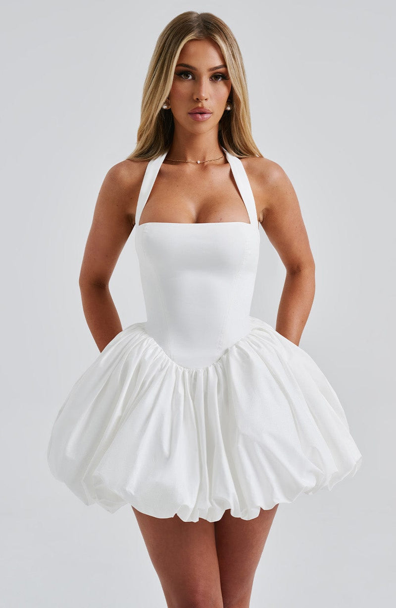 Maricia Mini Dress - Ivory Dress Babyboo Fashion Premium Exclusive Design