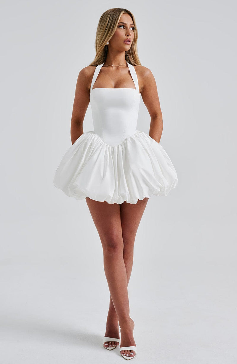 Maricia Mini Dress - Ivory Dress Babyboo Fashion Premium Exclusive Design