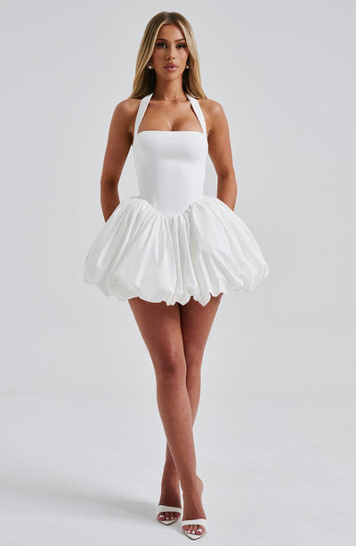 Maricia Mini Dress - Ivory Dress Babyboo Fashion Premium Exclusive Design