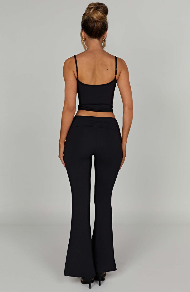 The Steele High Waist Flare In Black