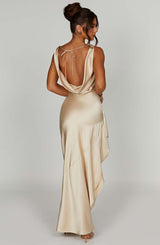 Marilyn Maxi Dress - Champagne Dress Babyboo Fashion Premium Exclusive Design