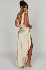 Marilyn Maxi Dress - Champagne Dress Babyboo Fashion Premium Exclusive Design