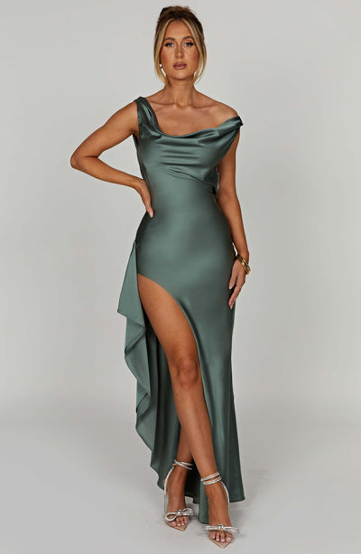 Shop Formal Dress - Marilyn Maxi Dress - Sage fifth image