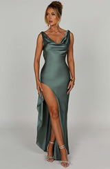 Marilyn Maxi Dress - Sage Dress Babyboo Fashion Premium Exclusive Design