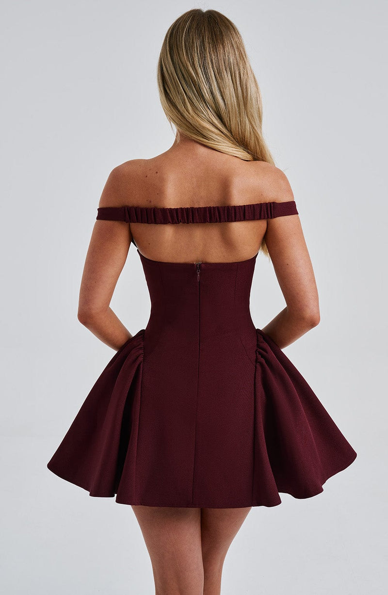 Marla Mini Dress - Cherry Lacquer Dress Babyboo Fashion Premium Exclusive Design