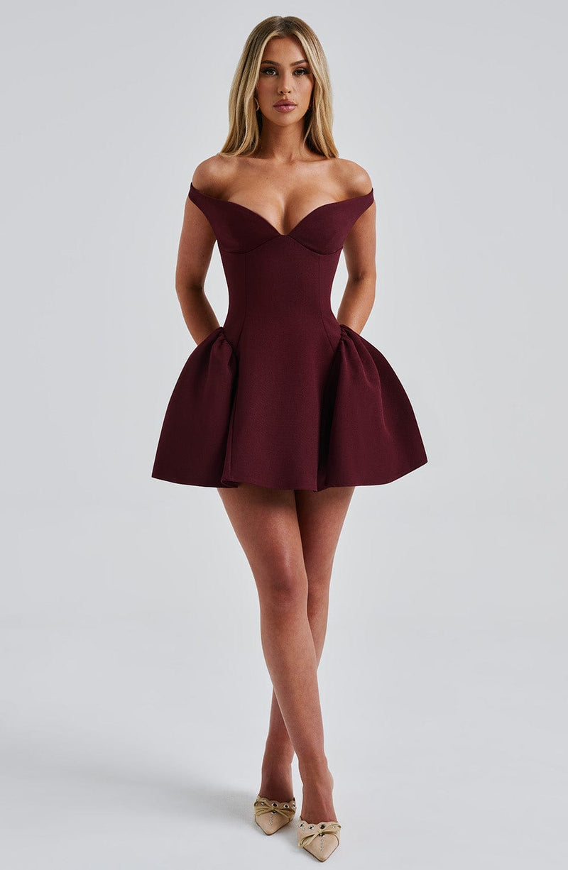 Marla Mini Dress - Cherry Lacquer Dress Babyboo Fashion Premium Exclusive Design